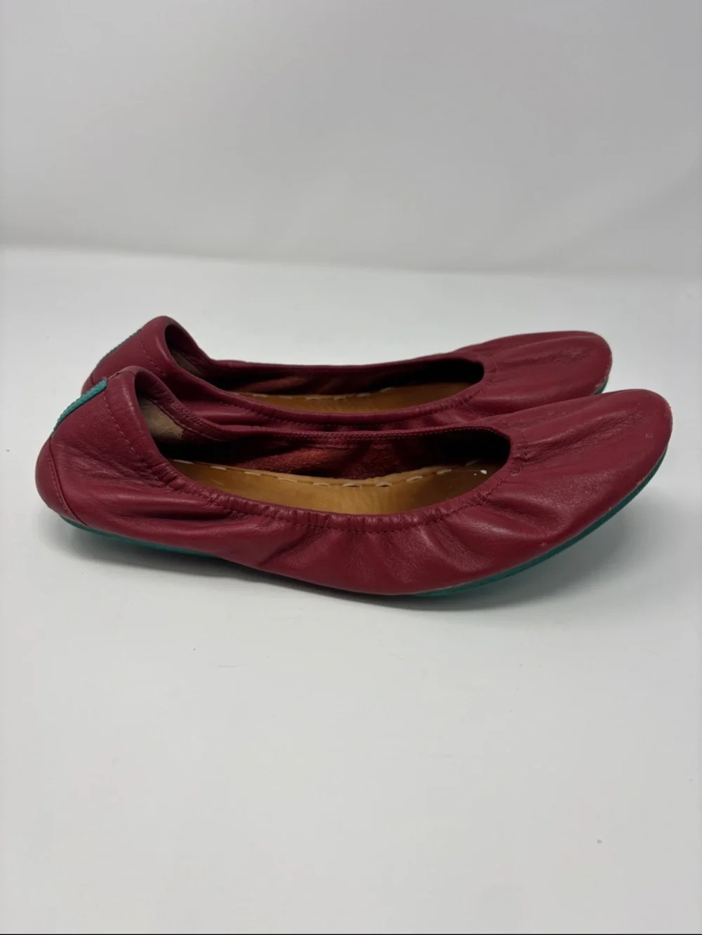 Tieks‎ Women’s Burgundy Leather Ballet Flats 8